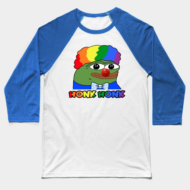 Pepe the CLOWN - HONK HONK Baseball T-Shirt by giovanniiiii